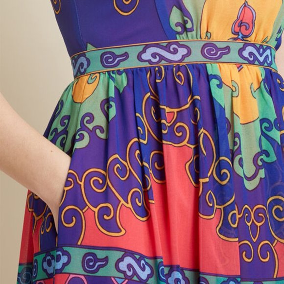 ModCloth Muster the Length Maxi Dress in Indigo S - Picture 3 of 16